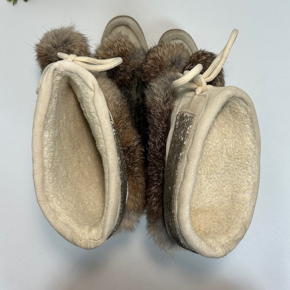 Coach Maryann Suede Angora Fur Boots Women’s Size 7 B - Picture 9 of 16